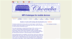 Desktop Screenshot of choralia.net