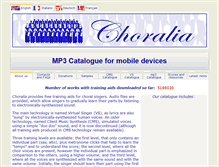 Tablet Screenshot of choralia.net