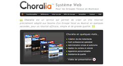 Desktop Screenshot of choralia.fr