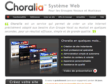 Tablet Screenshot of choralia.fr